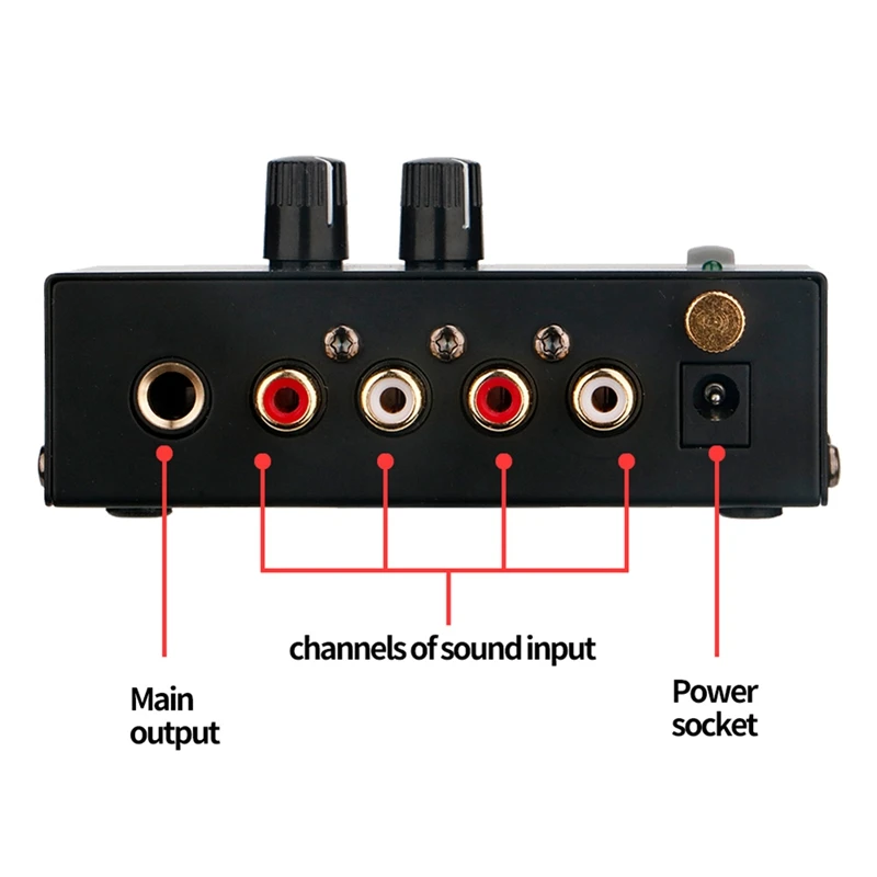 PP500 فونو مضخم Preamp مع RCA ، مشغل سجل الفينيل ، يدعم واجهات TRS ، 1 "، 4"