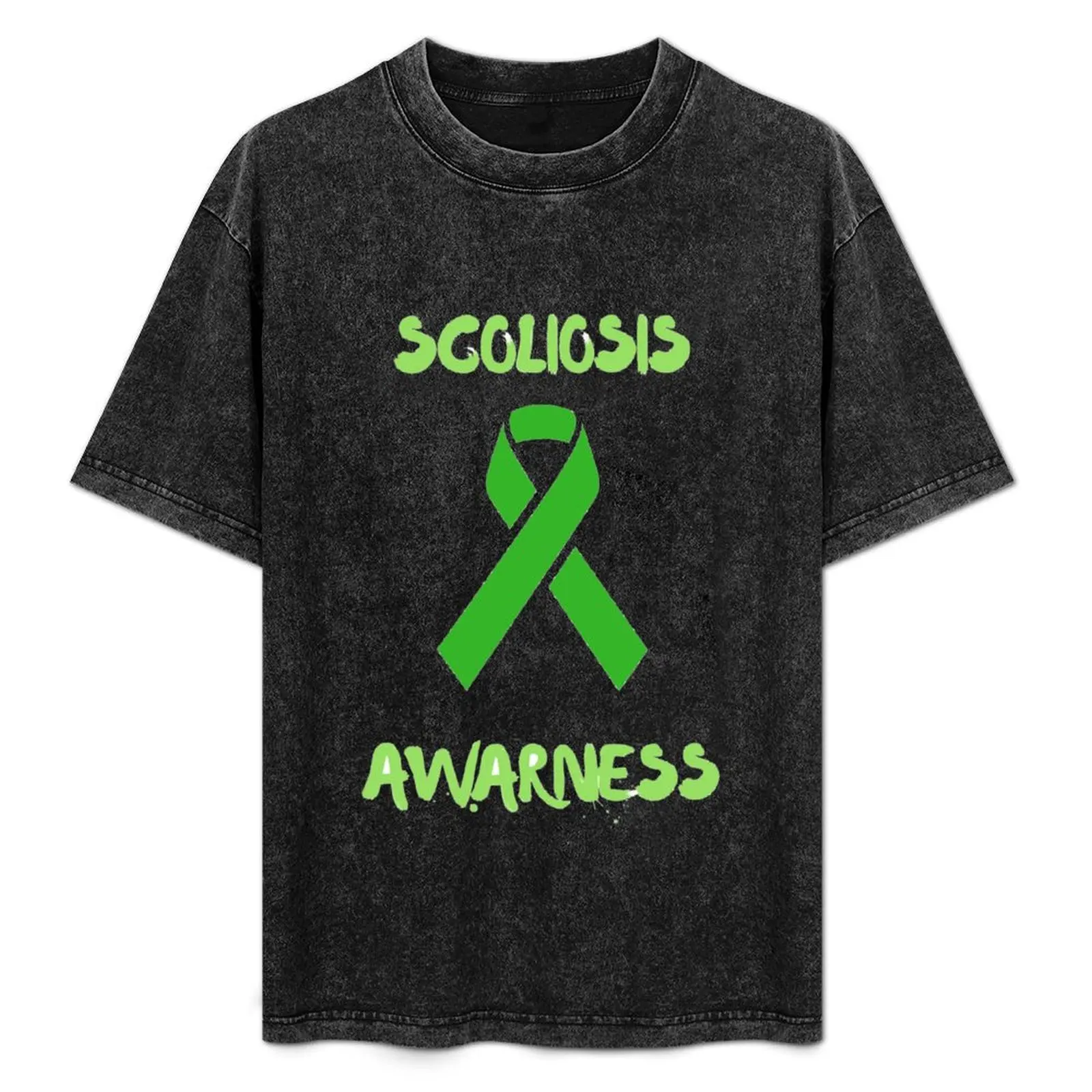

Scoliosis Awarness T-Shirt Simple Line Art Print Tee