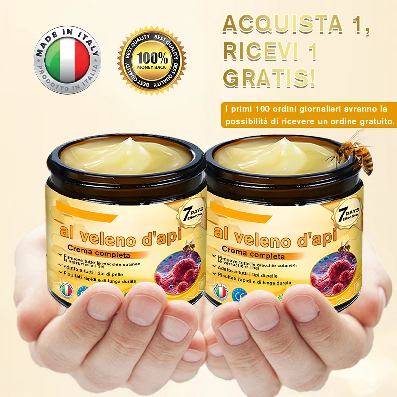 Sei nella: Scopri la Crema Completa al Veleno d'Api per la Cura della Pelle
