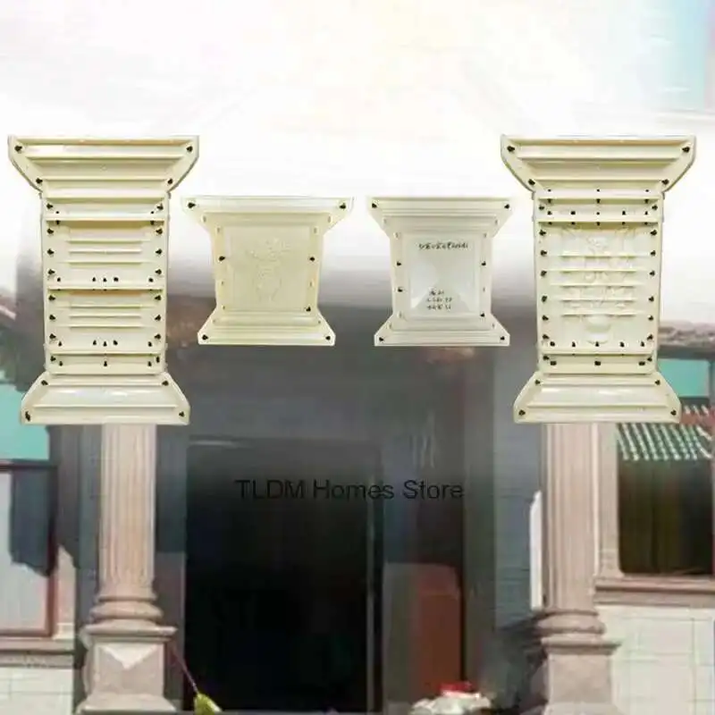 

Corner Column Pier Gate Roman Column Foot Base Chinese Square Pier Mold Cement Balcony Railing Building Mold