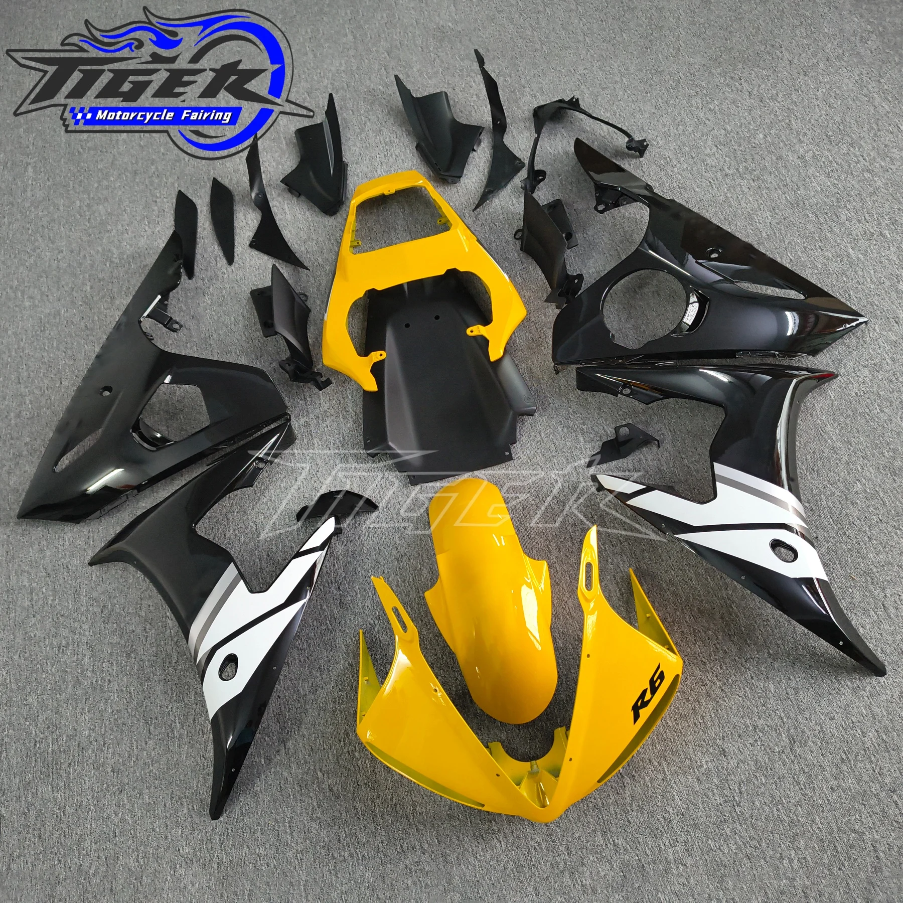 

High quality bodywork for YAMAHA R6 fairing kit 2003 2004 2005 matte black Fit R6 fairings 03 04 05