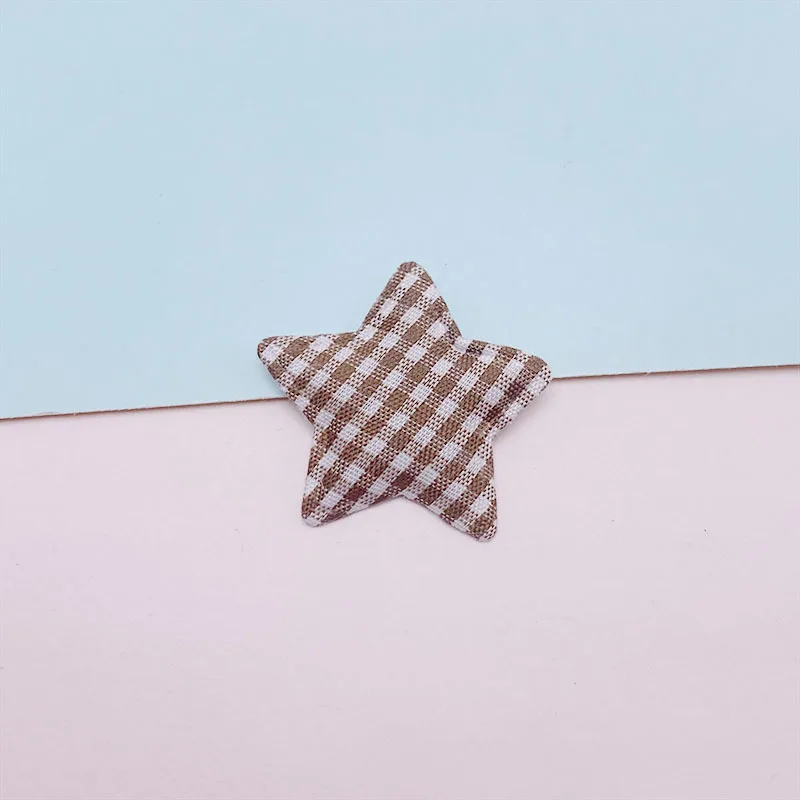 80 Stück 3,5 cm Gitterstoff-Stern-Applikationen mit Polsterung für DIY-Haarspangen, Accessoires, Kleidung, Kopfbedeckungen, Dekorations-Patches – Detail 10