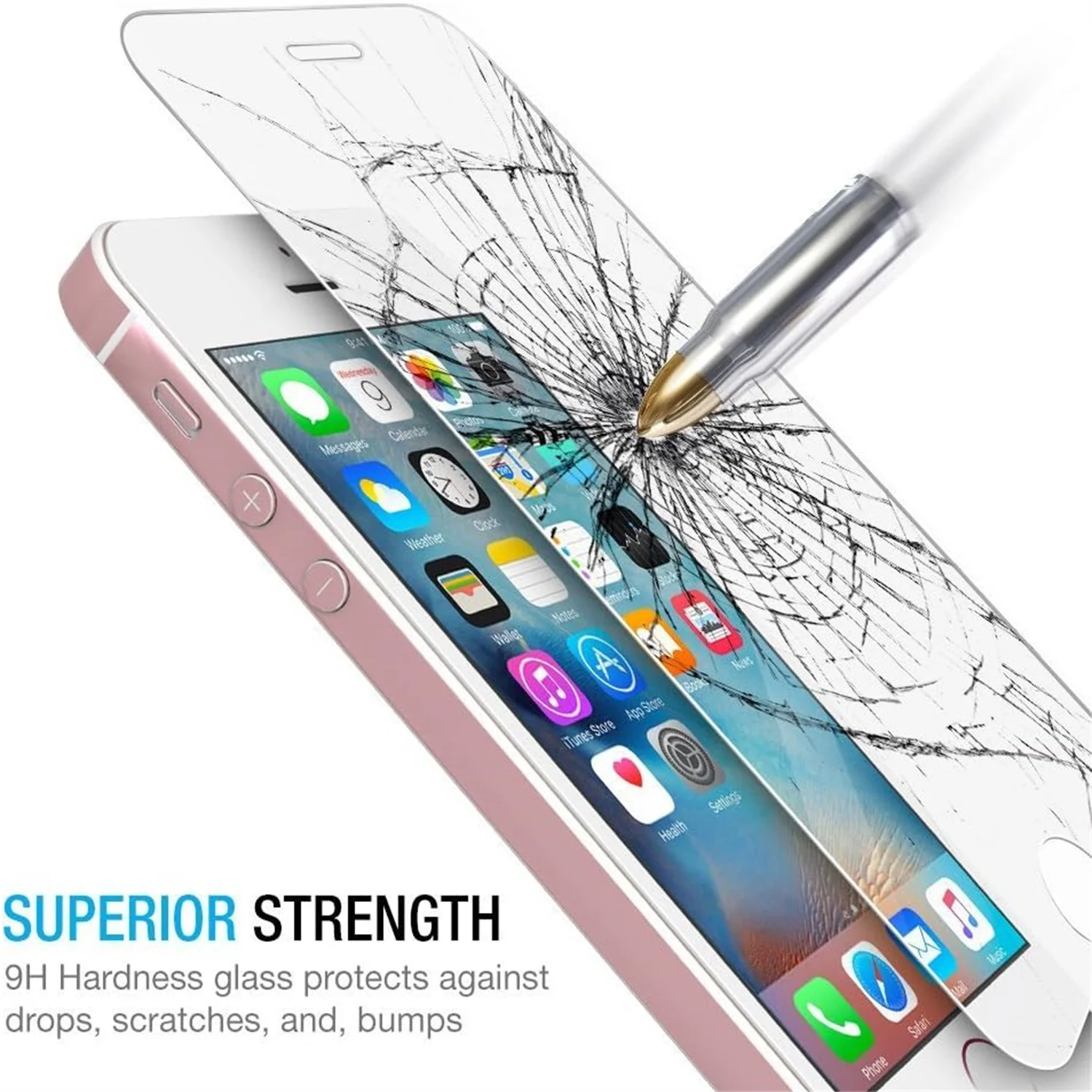 

9H Tempered Glass Film For iPhone 5 5s SE 2016 HD Screen Protector