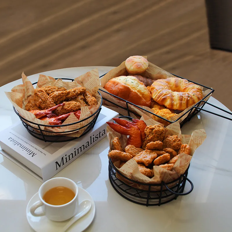 

Chicken Fries Basket Western Restaurant Hotel Tableware Bread Snack Plate