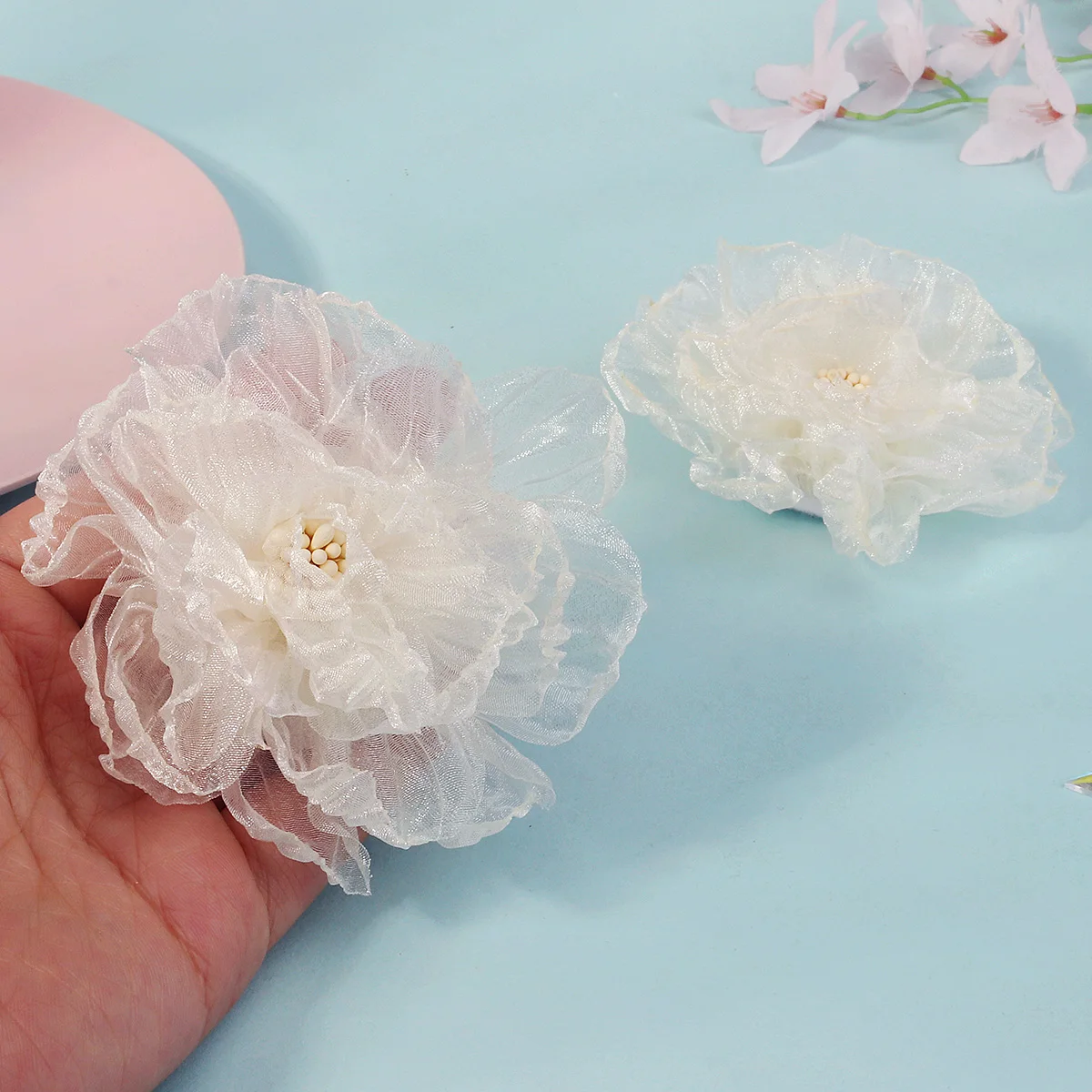 Jepit Rambut Bunga Renda Prancis Miallo, Jepit Rambut Pengantin Buatan Tangan yang Indah, Aksesoris Rambut Pernikahan, Jepit Rambut Bunga Sutra untuk Wanita