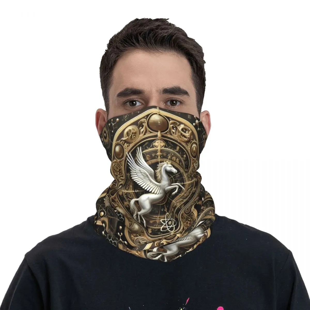 Foulard chevaux pour le cou et le visage, foulard de la présidence, masque facial en polyester