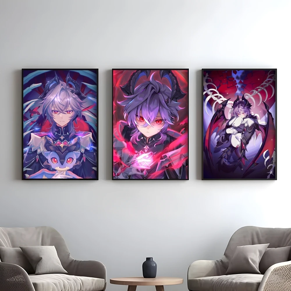 Durin G-genshin Impact Poster Elegant And Affordable Wall Art Stickers For Dormitory Living Room And Bedroom Spaces