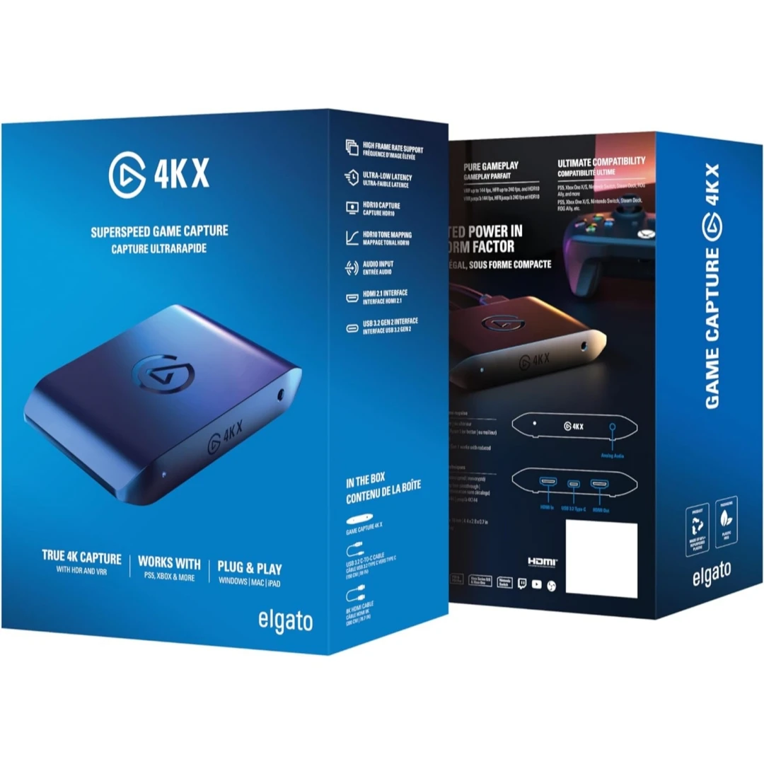 Elgato 4K X – Capture Up to 4K144 with Ultra-Low Latency on PS5