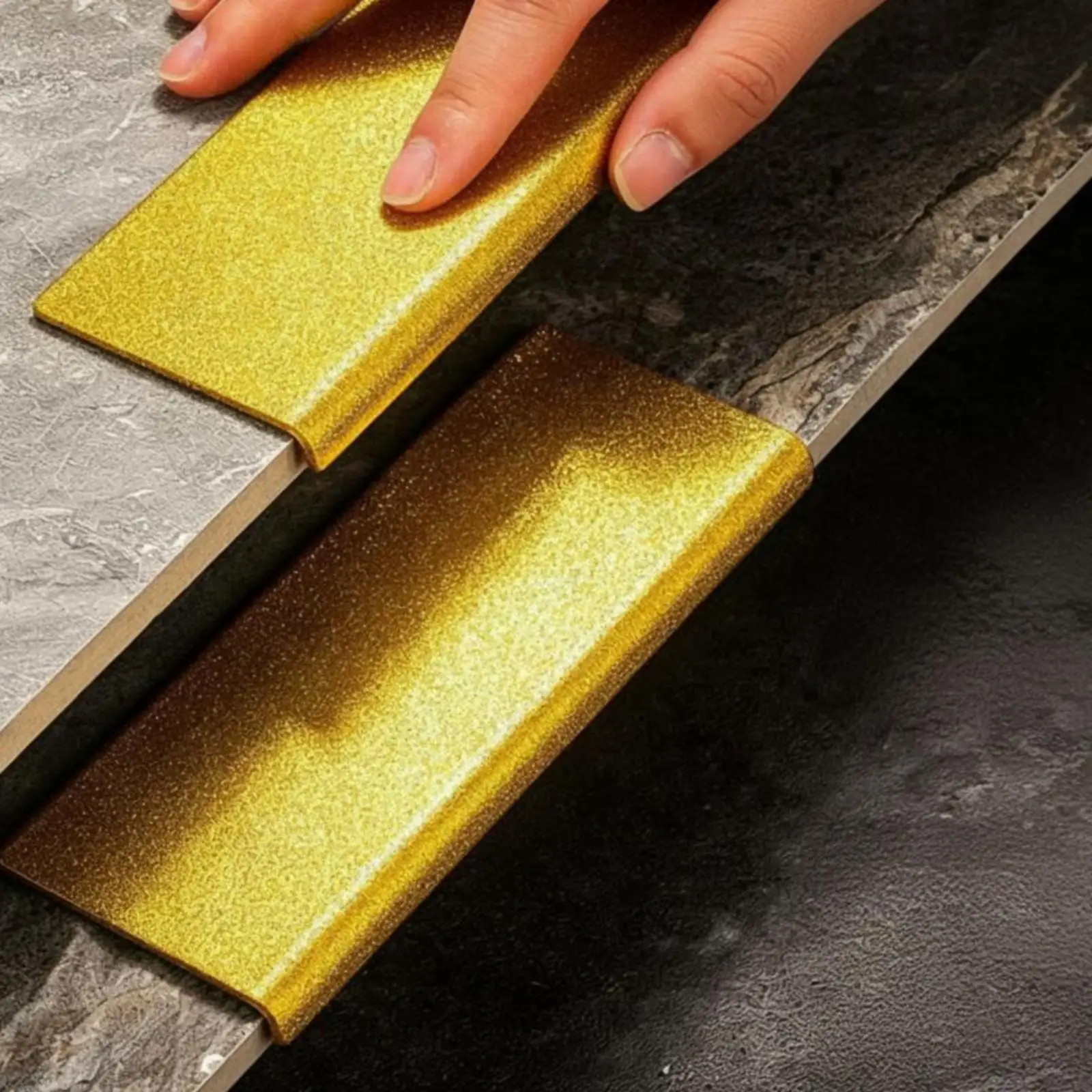 Tile Grinding Disc Durable Emery Grit Pad Compact Rectangular Sheet for Tile Chamfering and Smoothing