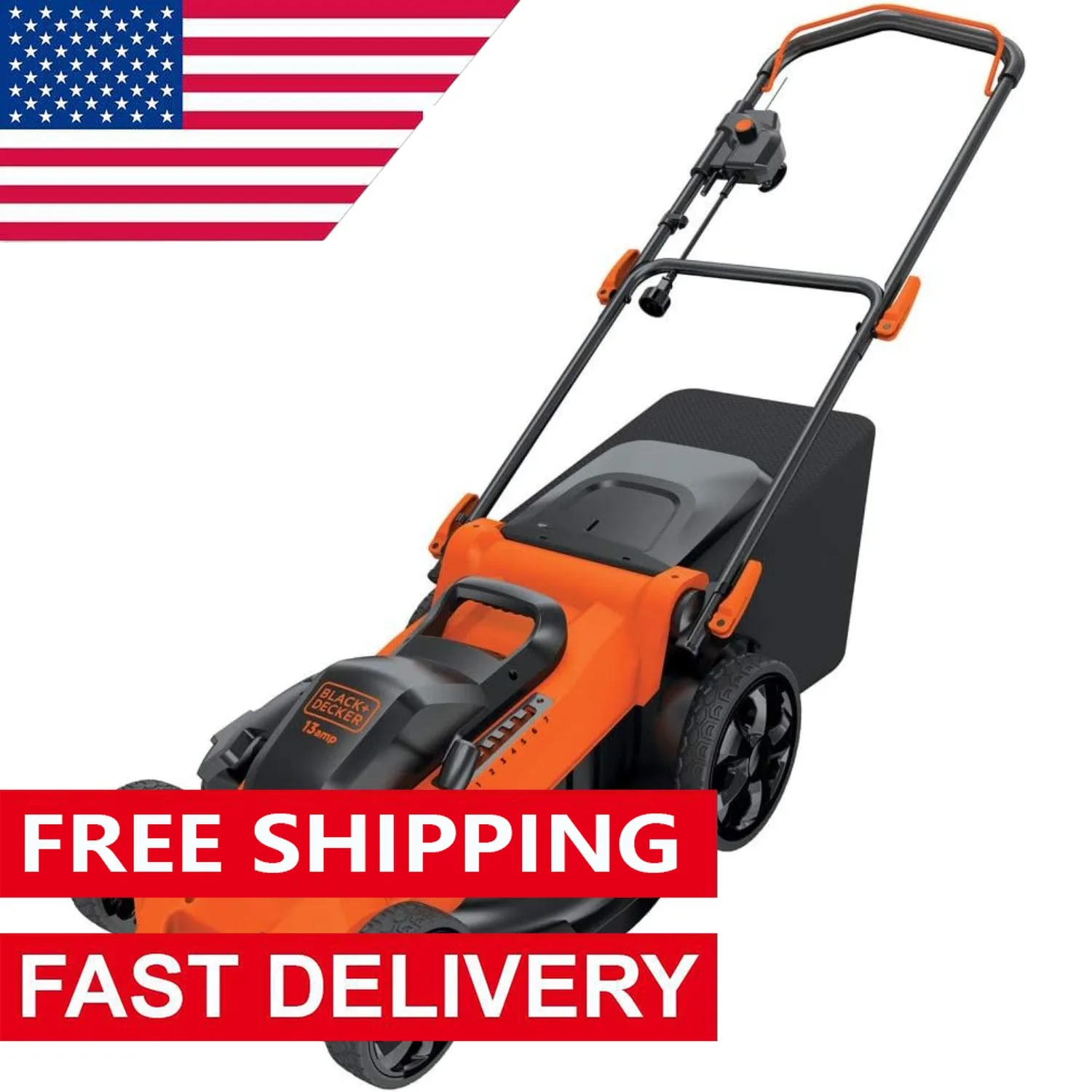 

Lawn Mower, Corded, 13-Amp, 20-Inch (MM2000) 34.9"D x 16.8"W x 21.9"H