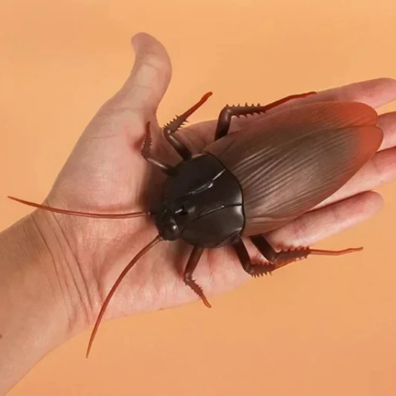Funny Joke Toy Remote Control Animal LED Light RC Insects Ant Cockroach Spider Electronic Pet Robot Model Prank Trick Toy gift