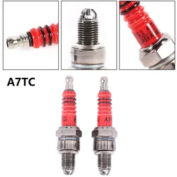 Racing 3 Triple Electrode A7TC Spark Plug For GY6 50 70 110 125 150 cc ATV Quad Moped Scooter Dirt Bike Go Kart Buggy Motorcycle