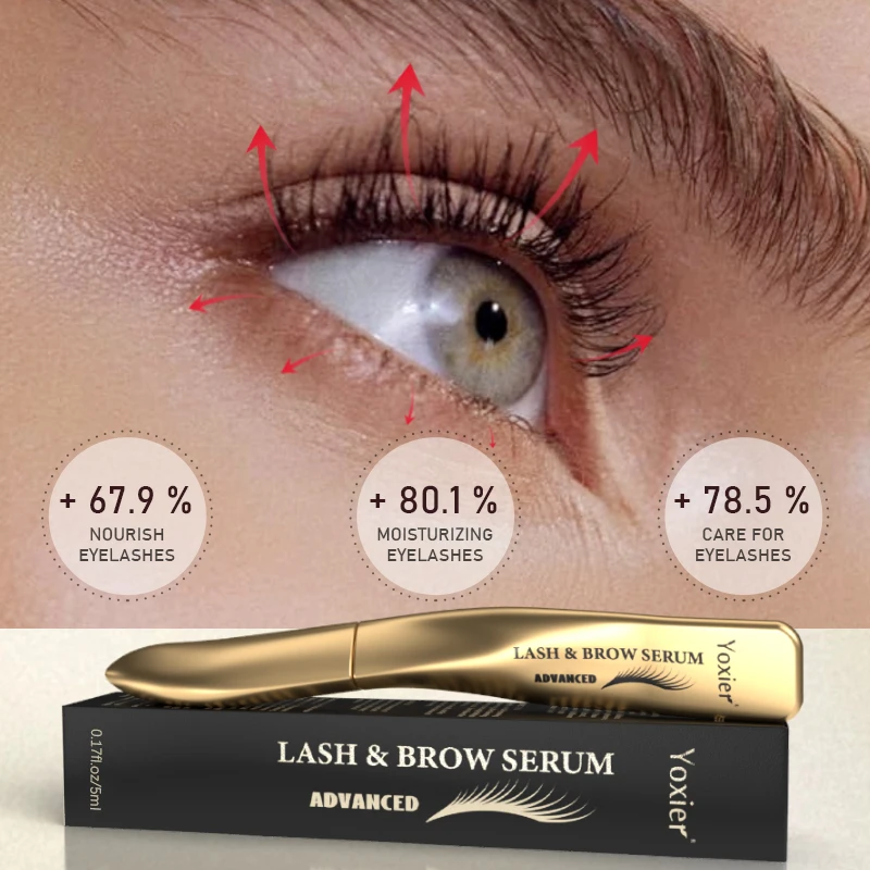 2 Stuks Wimper Wenkbrauw Serum Snelle Groei Verlenging Lash Krachtige Make-Up Dikkere Wimpers Natuurlijke Curling Lash Lifting Verzorgingsproduct