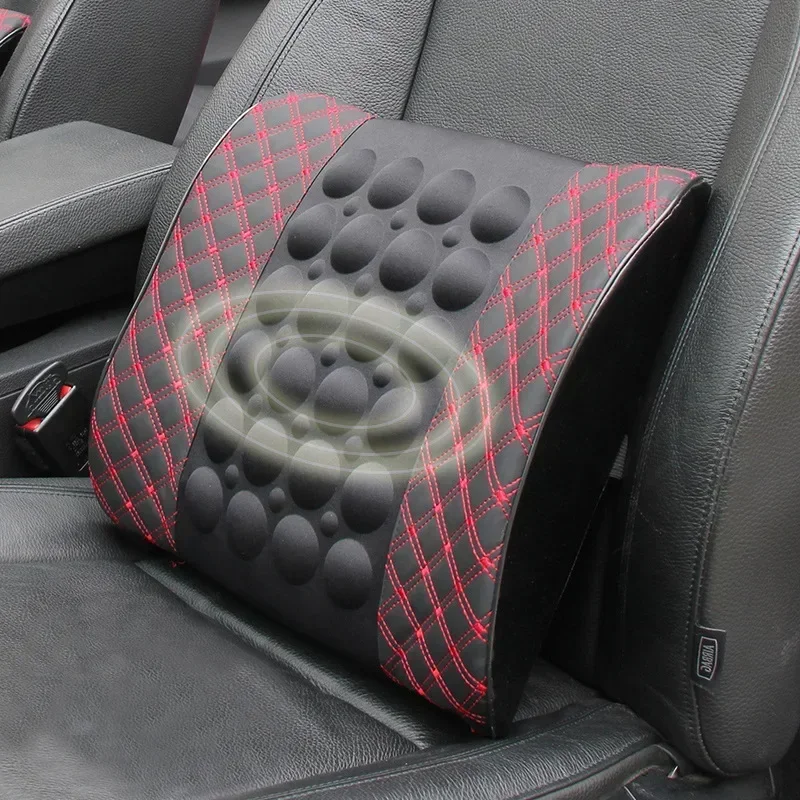 Car cushion backrest Car massage cushion, car backrest, leather car cushion backrest