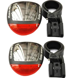 Solar Bike Taillight Solar Power Energy LED Bicycle Rear Light Safety Warning Light Bicycle Accessories Bike Equipment