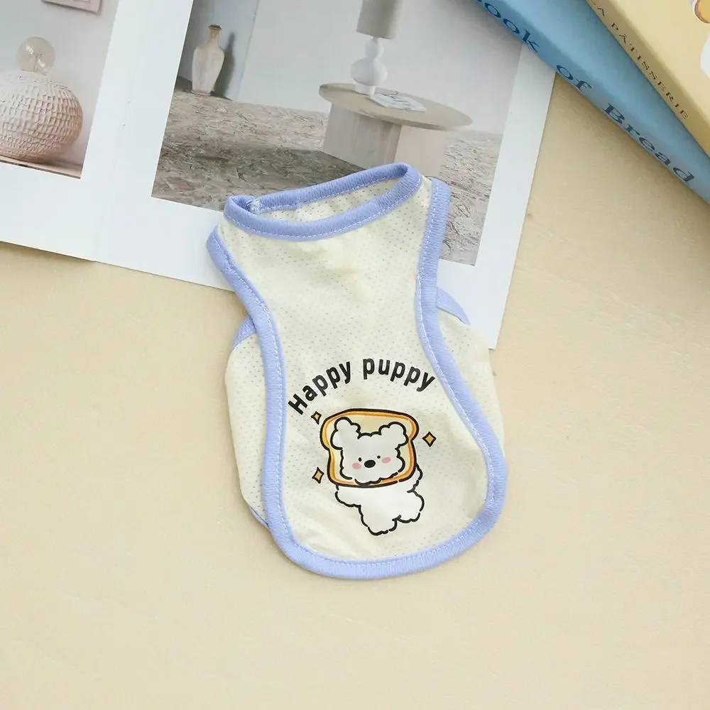 Breathable Ice Silk Pet Summer Cool Vest, Cartoon Style Cooling Outfit, Multiple Sizes XS-6XL for Dogs and Cats Hot Days