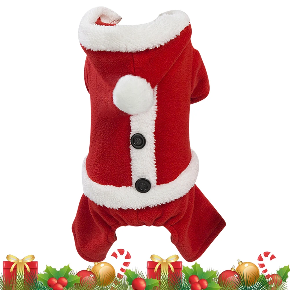 

Winter Dog Clothes Christmas Size Soft Comfortable Pet Outfit with Pants Stylish Easy-Wear Design for Daily Use and