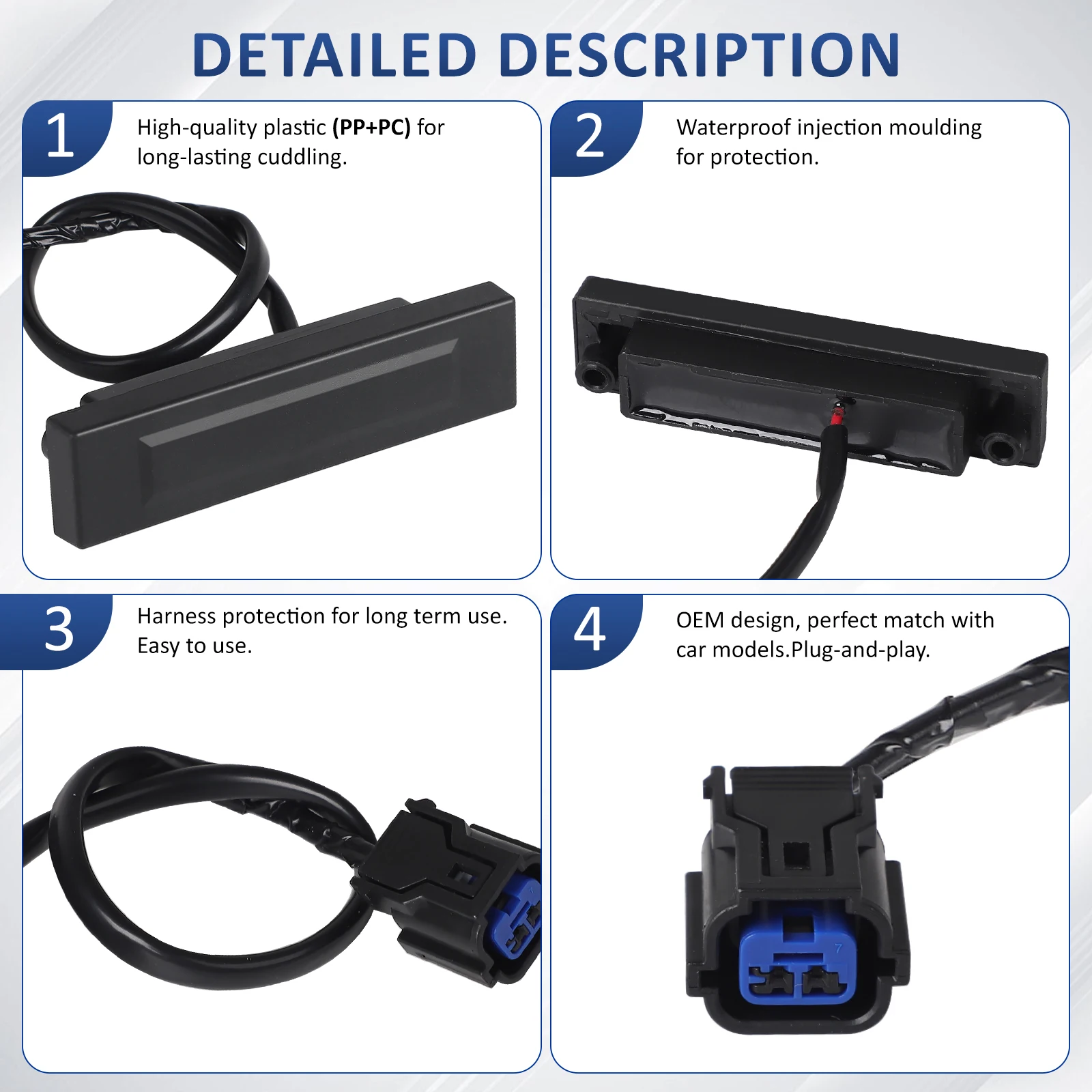 車のリアトランクドアテールゲートブーツリリースボタンリフトゲートスイッチ 2018-2020 ヒュンダイエラントラ GT I30 OEM 81260G3000 81260-G3000