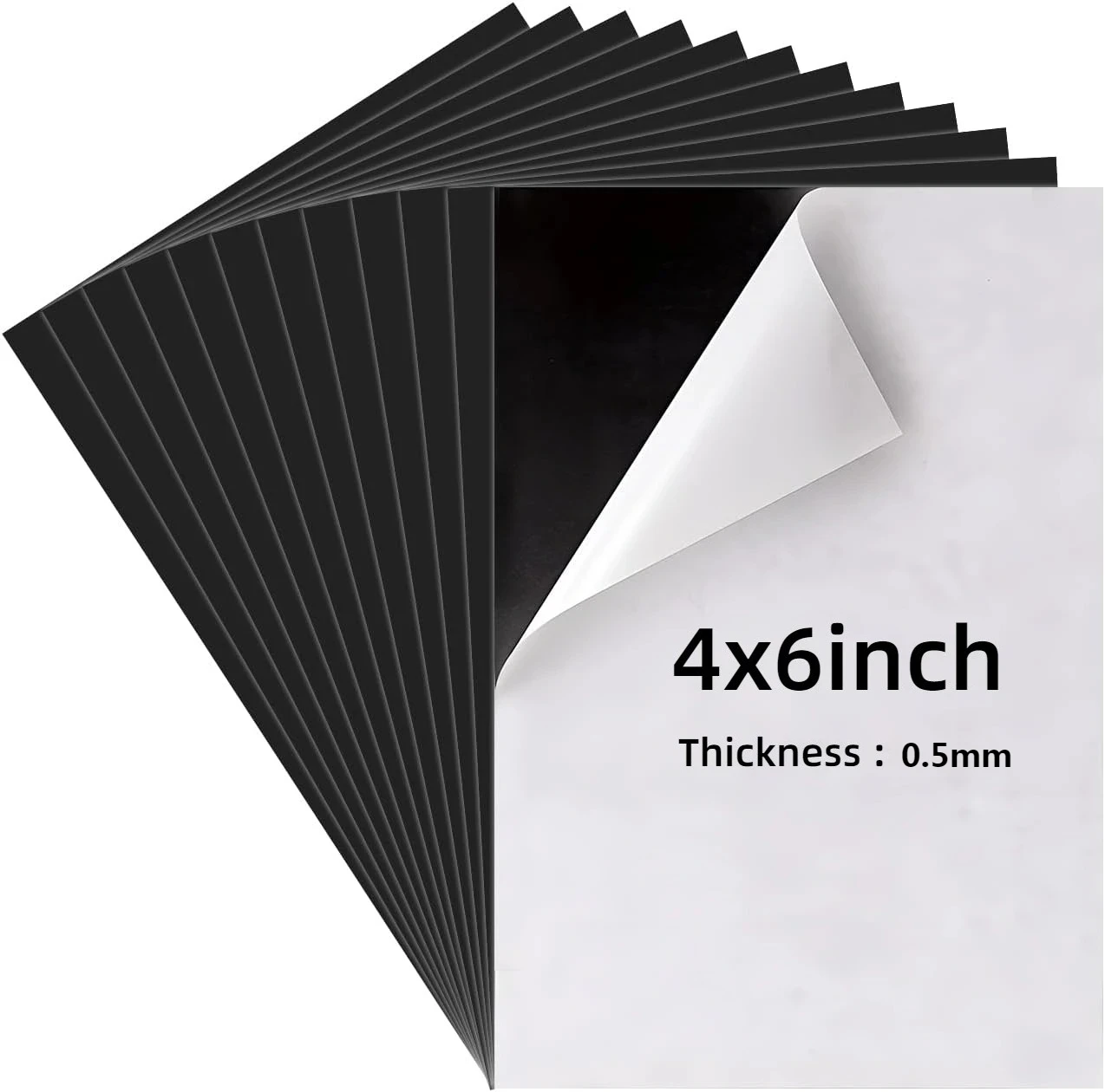 Selbstklebende Magnetfolien, 10,2 x 15,2 cm große Fotomagnete, flexible Magnetfolien mit Rückseite zum Basteln, Fotos, Bildern, leicht abziehen.