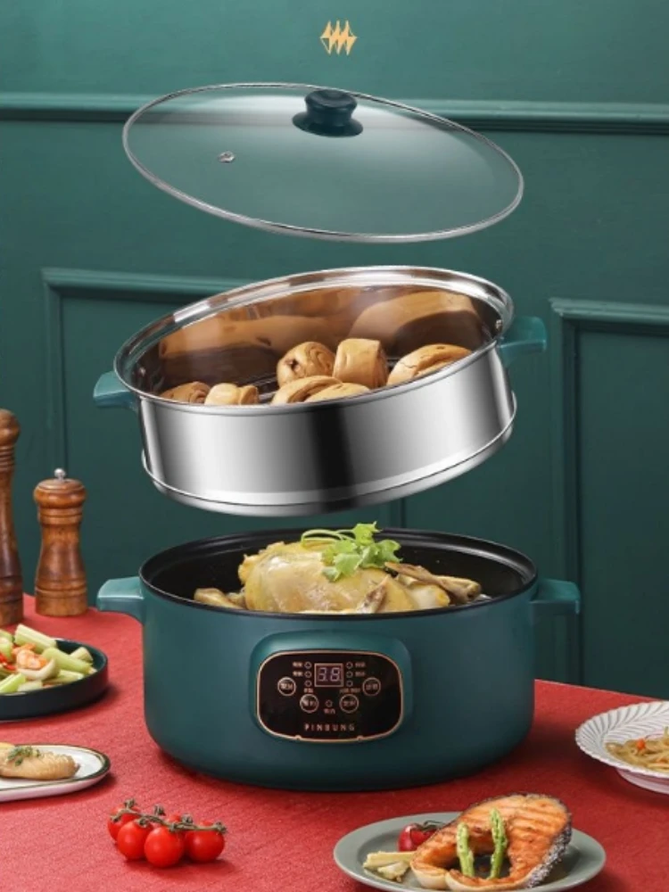 electric steamer multifunctional household 3/4/5 layer multi-layer large-capacity appointment timing steamed bun steamer 220V