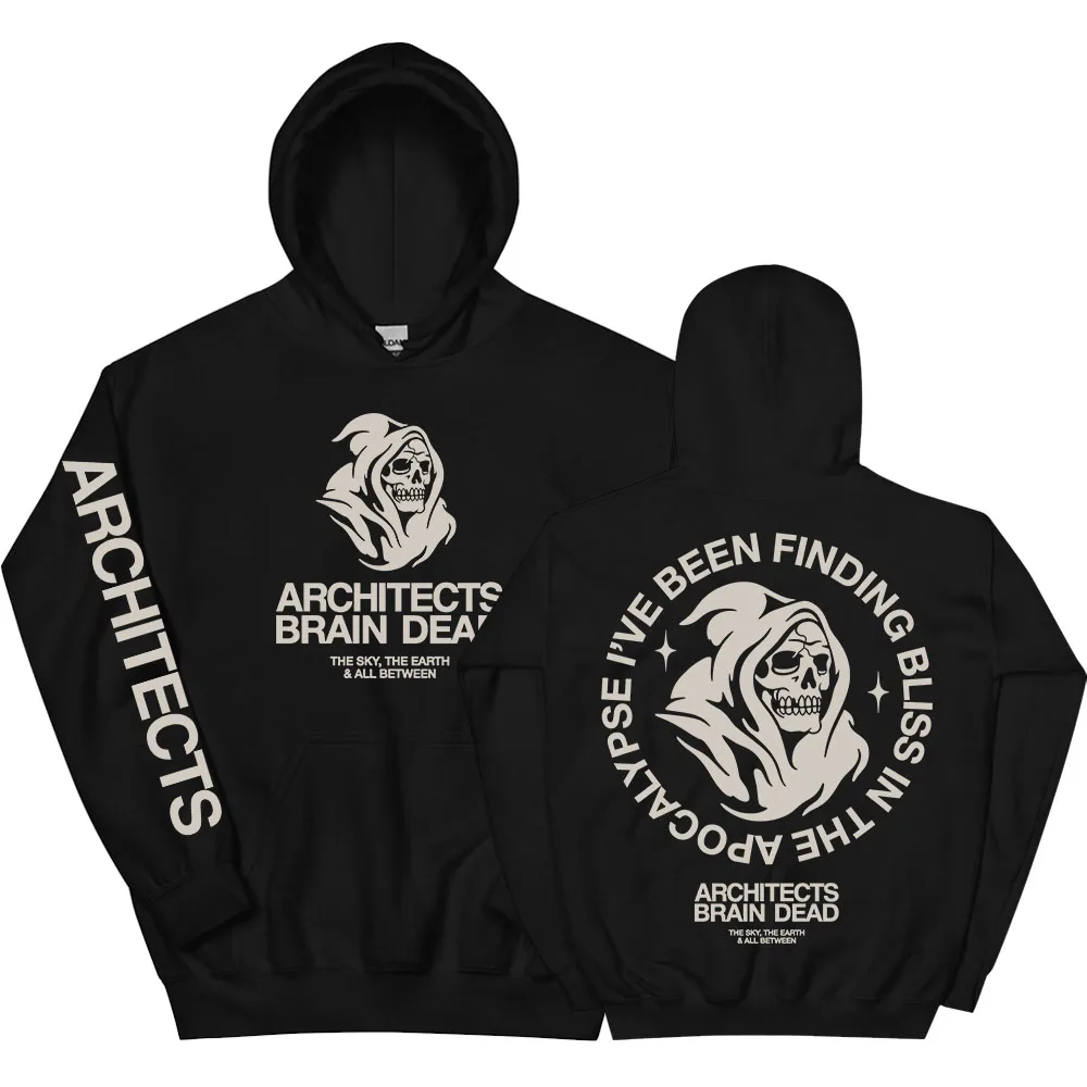 

BRAIN DEAD REAPER HOODIE Architects THE SKY THE EARTH & ALL BETWEEN Sweatshirt Autumn Fashion Male Pullovers Hooded Fleece Tops