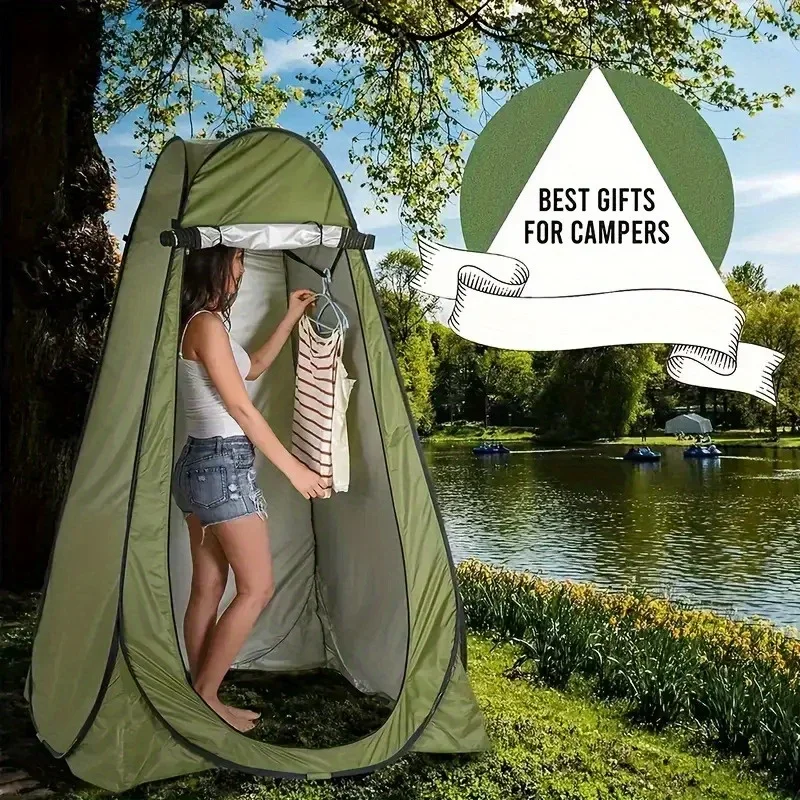 

1 portable outdoor privacy tent with ventilation and storage bag - lightweight and compact design, - versatile for all seasons,
