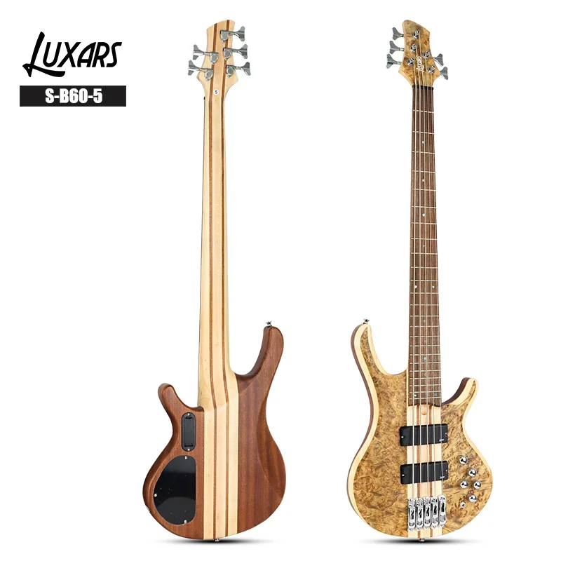 MayatangWholesale Upgrade 30 Size Okoume And Maple Wood 4 String Electric One-piece Bass Guitar Kit