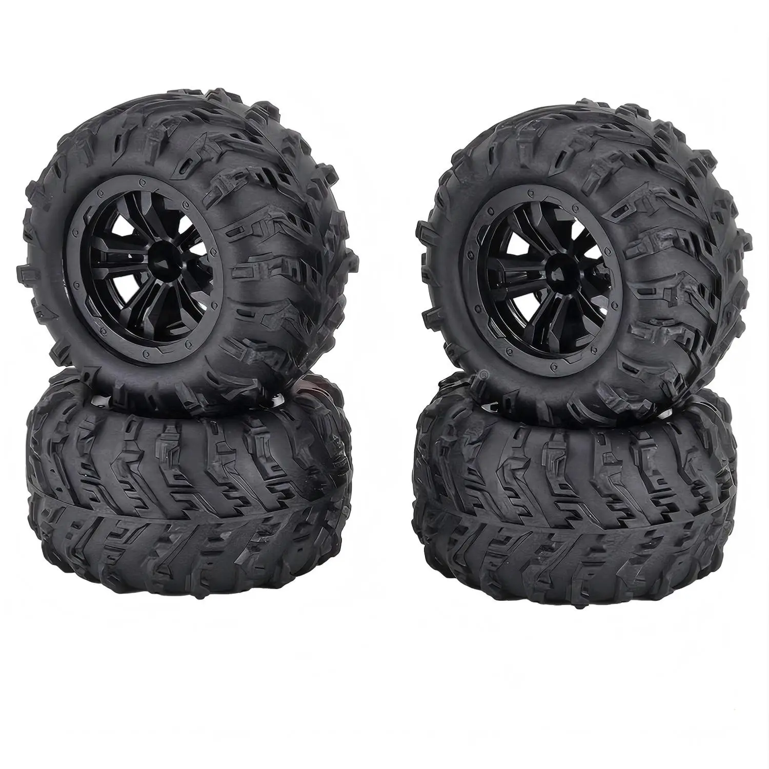 Banden voor RC auto wielen 4 stuks 12mm Hex RC autobanden voor SCY 16101/2/3 MJX 16208/9 14209 JJRC Q130 C8805 HBX Wltoys auto 6304