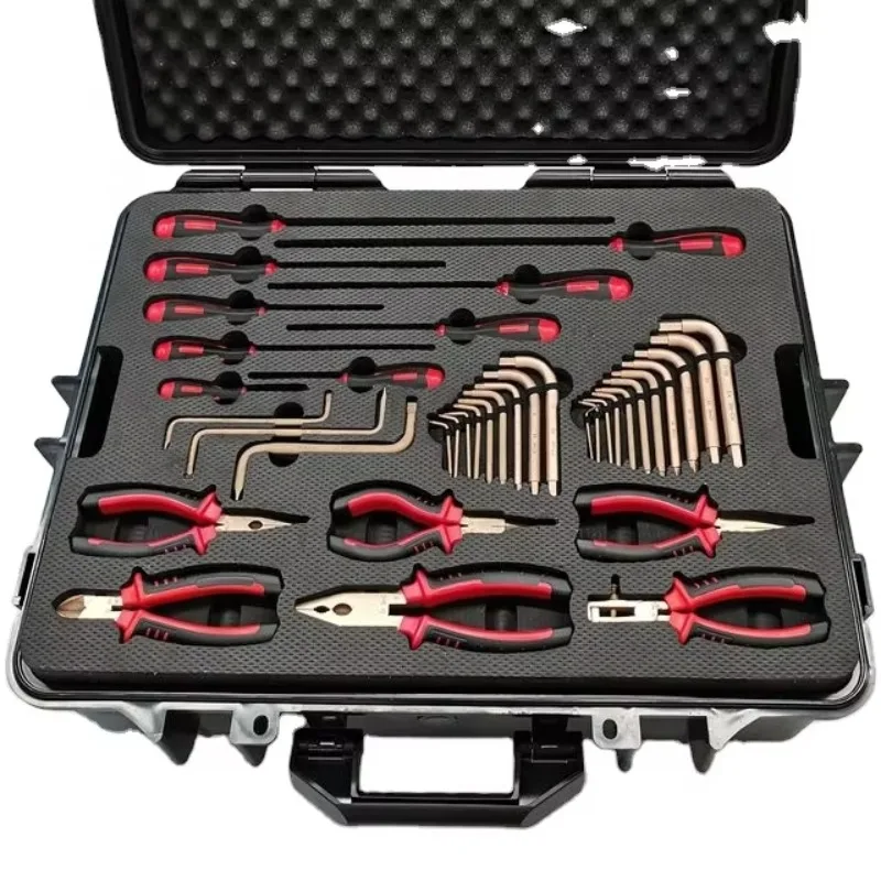 Aluminum Bronze Non-Sparking Safety Tool Set Complete Explosion-Proof Hand Tools for Industrial Hazardous Working Sites