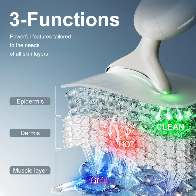 VLVEE Dispositivo di bellezza per il collo EMS Massaggiatore per il viso Collo facciale Lifting 3 colori Pelle leggera Stringere Ridurre il doppio mento Strumenti per la cura della pelle