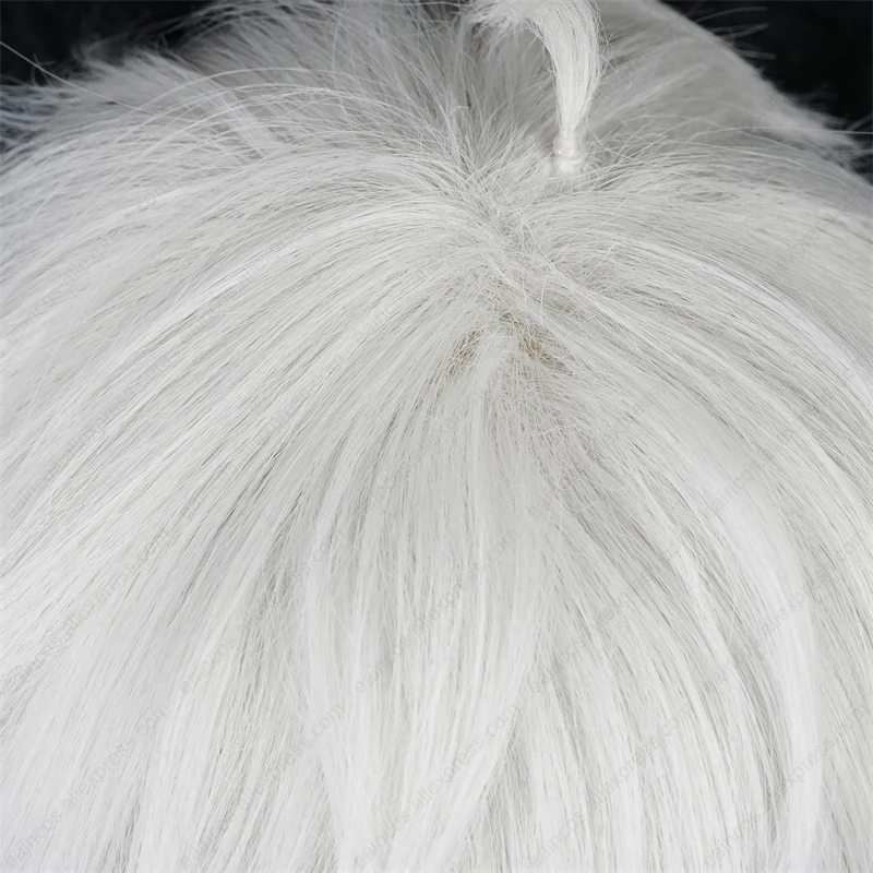 Anime seispiro Nagi parrucca Cosplay 30cm argento bianco parrucche corte capelli sintetici resistenti al calore