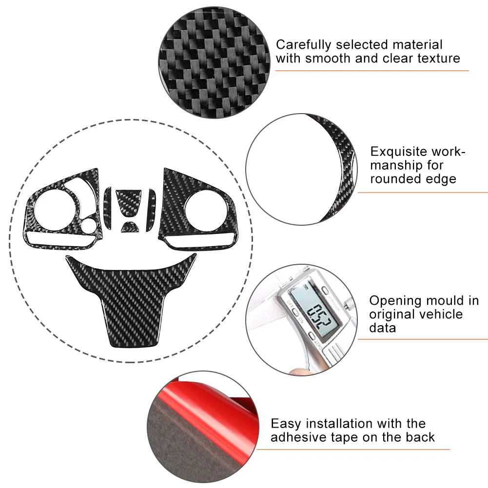 غطاء كسوة لوحة تبديل عجلة القيادة من ألياف الكربون ، إكسسوارات تزيين سيارة لهوندا سيفيك 10 ، FC ، FK #4