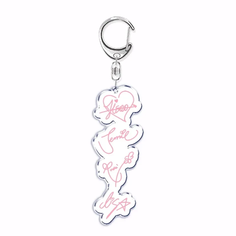Popular Korean Fashion Kpop Girls Band Keychain for Women Man Bag Accessories Bag Key Chain Ring Keychains Jewelry Fans Gift - view 2