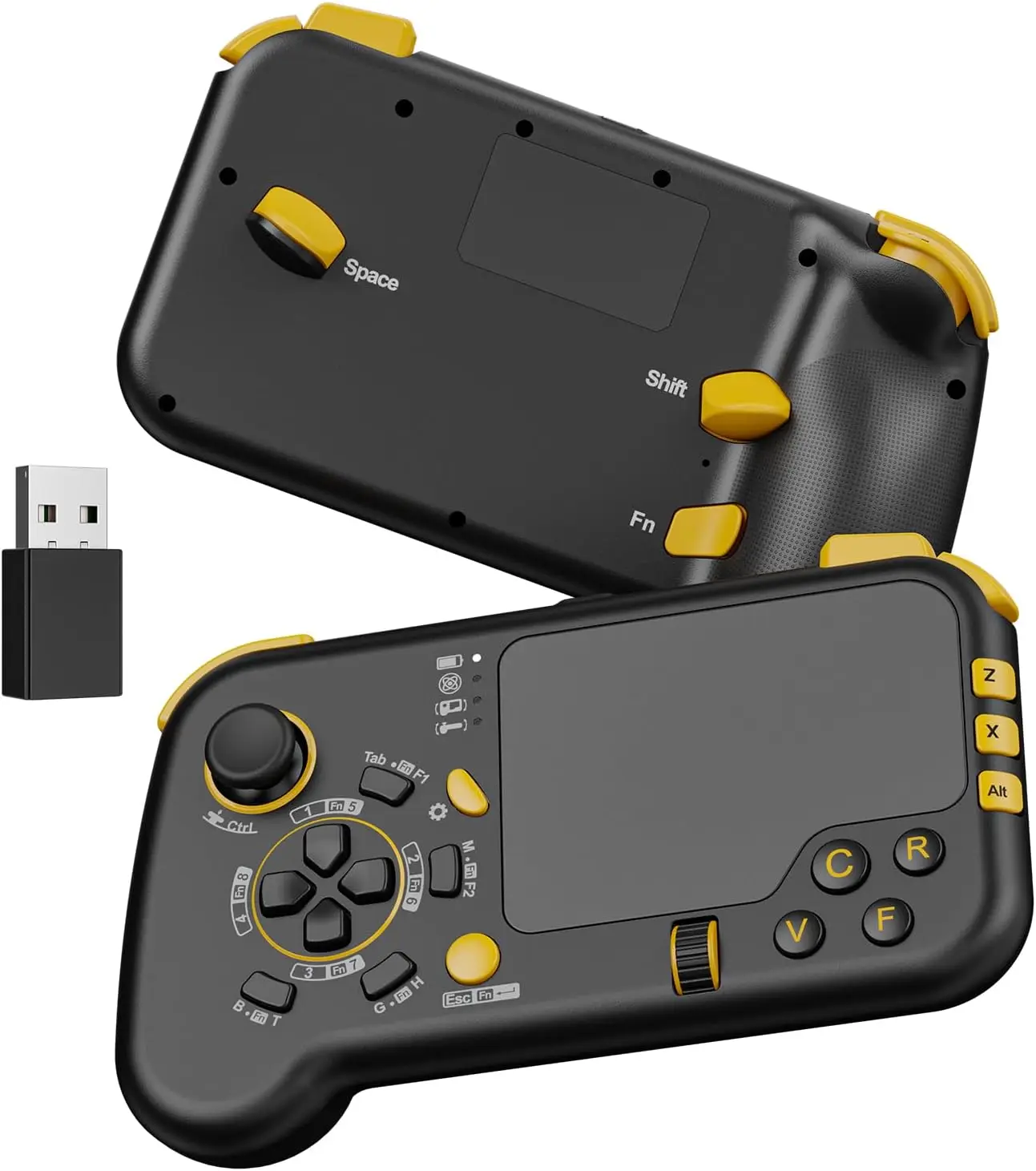 

2.4G Wireless Gaming Touchpad for Steam Deck, Keyboard and Mouse with Trackpad Function Controller Gamepad Shape for Steam Deck