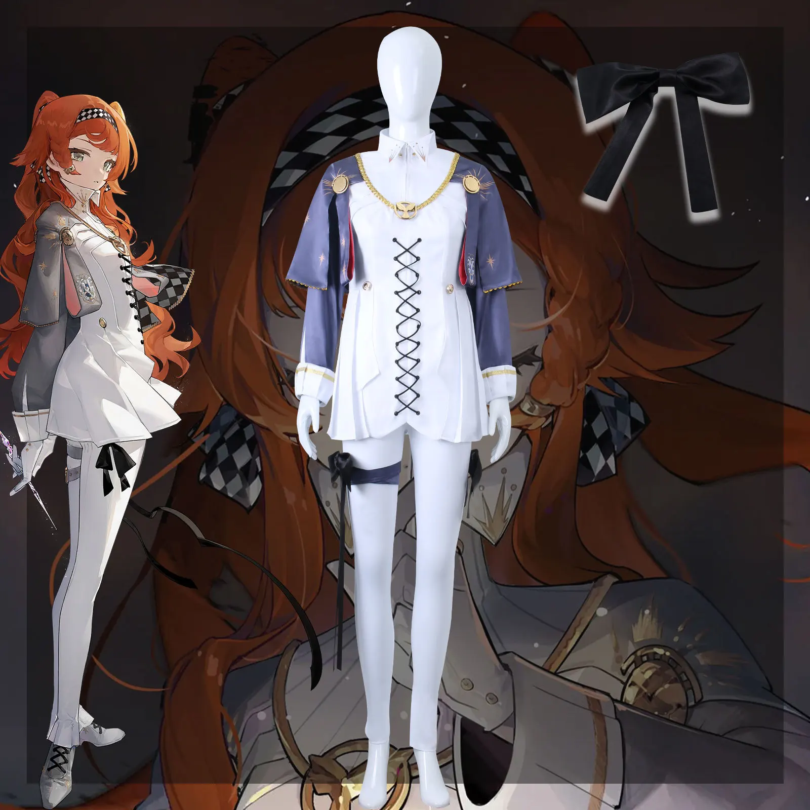 فستان تنكري لشخصية أنيمي خمر سونيتو-مجموعة بلوزة وتنورة مستوحاة من التسعينيات للحفلات التنكرية (النمط الأدبي الكلاسيكي)