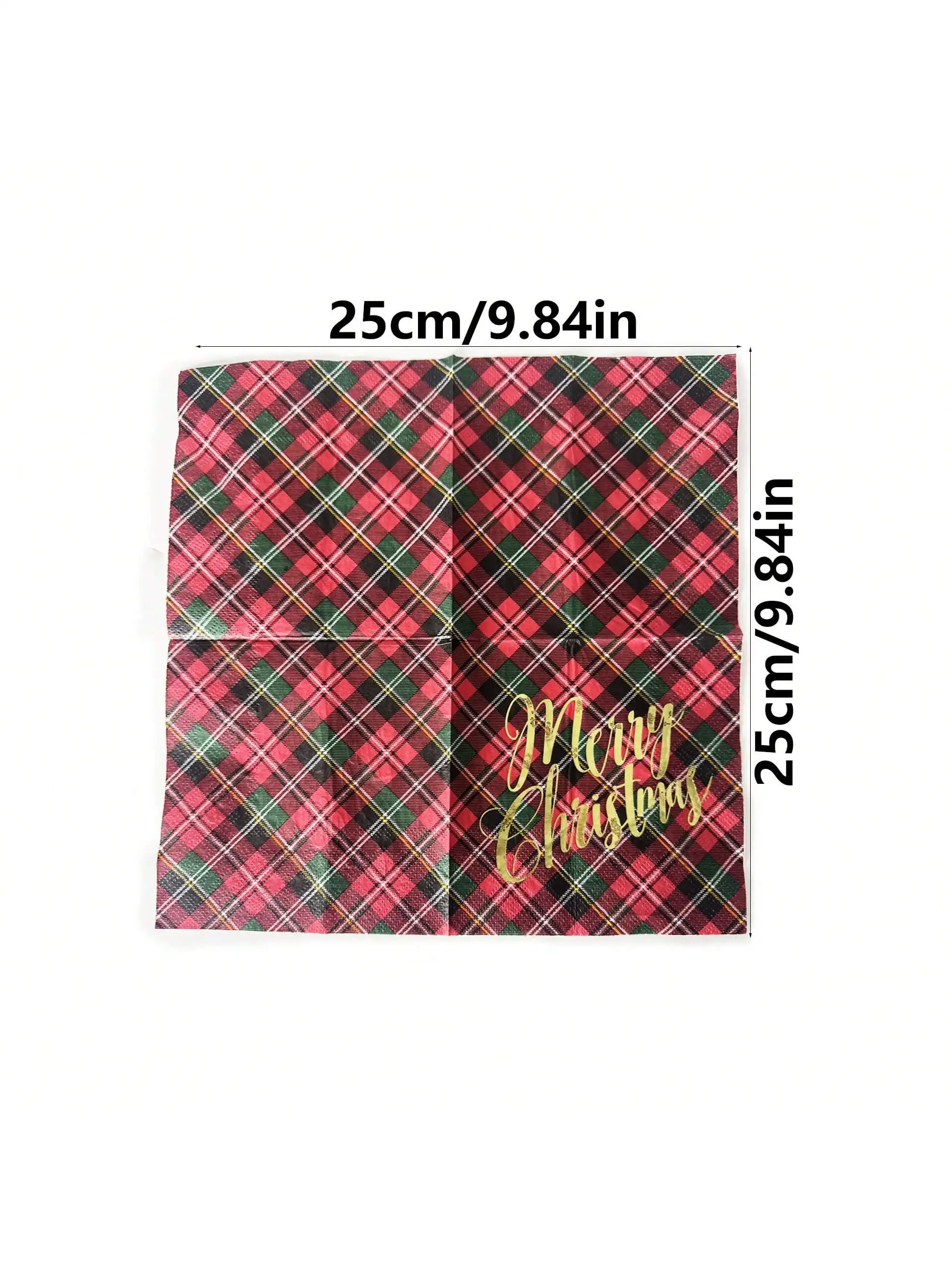 60 個/20 個クリスマスプリント使い捨てナプキンダイニングテーブルティッシュフェスティバルパーティー装飾折りたたみナプキン