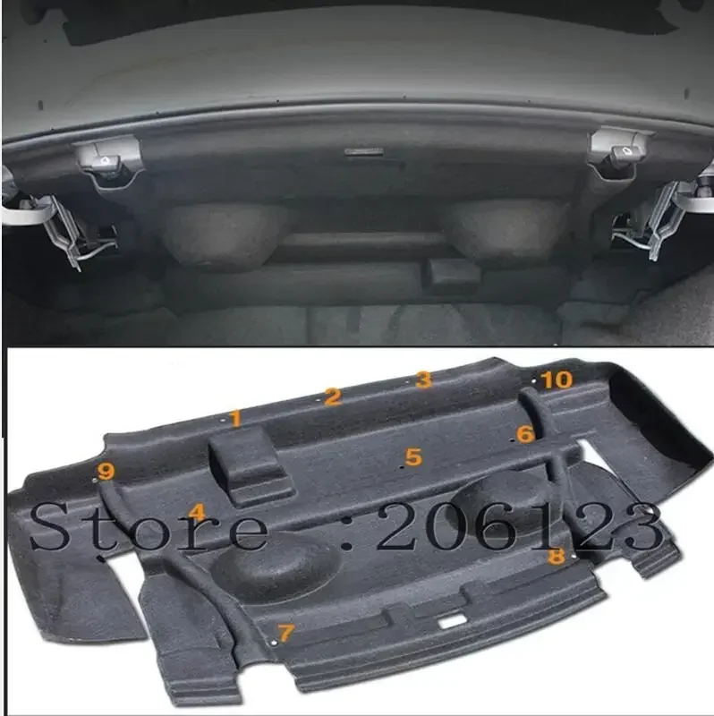 2016 2017 2018 2019 2020 2021 for Chevrolet Malibu Car Styling Car Trunk Soundproof Cotton Mat Sticker Protection 1Pcs/Set