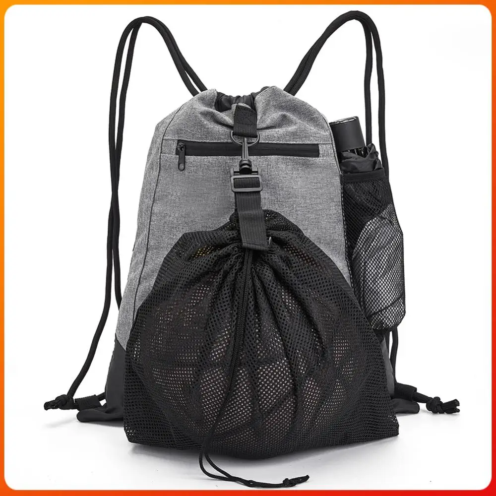

Drawstring Basketball Backpack with Detachable Mesh Bag Gym Sackpack Large Capacity Sports Sack Bag Volleyball Baseball Yoga Bag