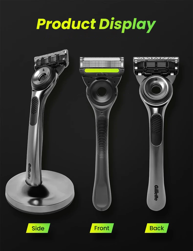 عبوات ماكينة الحلاقة جيليت لابز سلسلة أورورا 5 طبقات شفرة رفيعة للغاية قابلة للاستبدال 4 قطع لماكينة الحلاقة للمختبرات #6