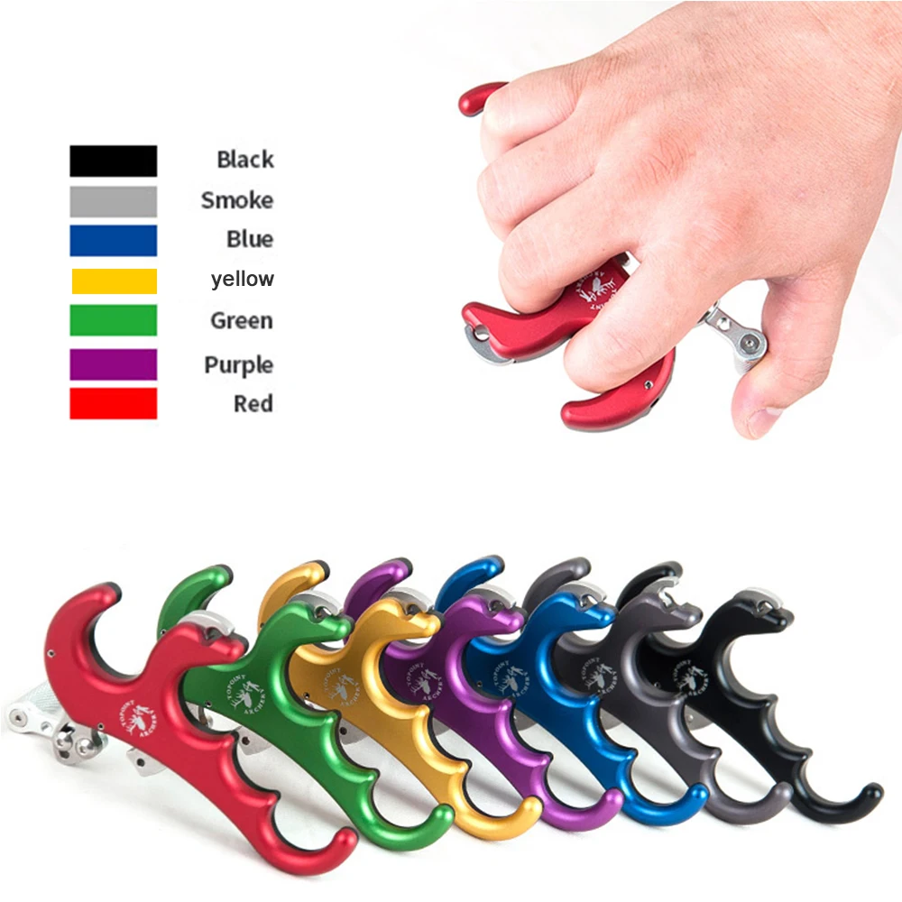 

1pcs Bow Release 4 Finger Compound Bow Release Archery Tool Hunting Shooting accessory for Left Hand and Right Hand