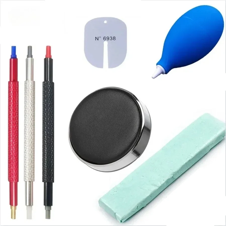 Watch Repair Kits Rubber Dust Air Blower Protector Pads Needle Pen Cleaning Brush Suit Watch Repair Tools Care Kit