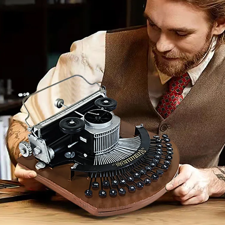 European industrial style retro typewriter prop model decorative ornament window photography old-fashioned metal handicrafts