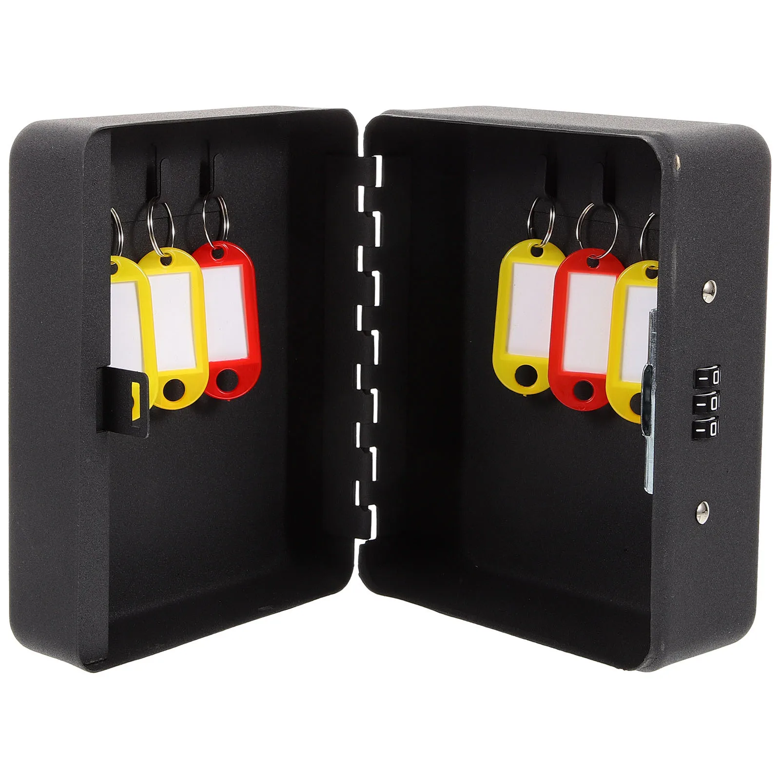 Password Key Box Wall Mounted Metal Keys Storage Safe Large Capacity for Home Security Key Management Code Lock Organizer