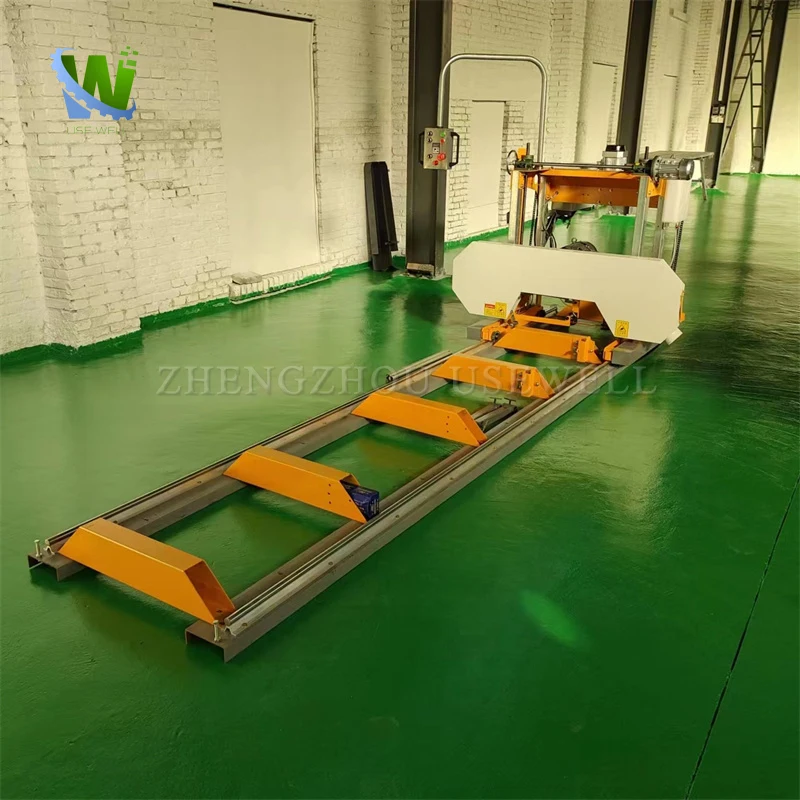 Woodworking Panel Sliding Mill Sawmill Horizontal Band Lumber Gantry Saw Round Cutting Sawing Hine For Wood Working