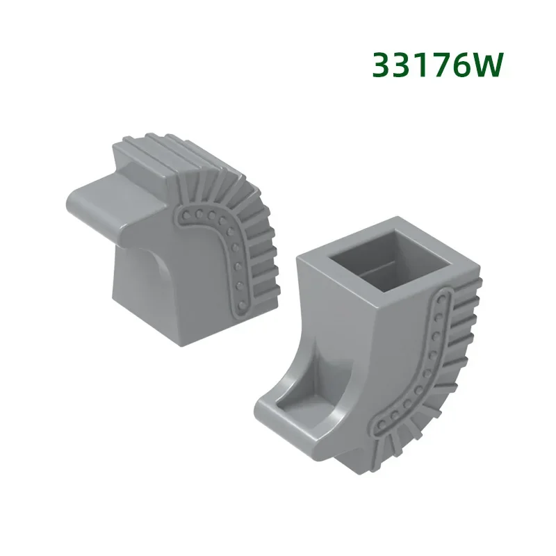 

MOC 10PCS 33176W Special Wall Curved Spine Building Blocks Classical Adaptive Part Bricks Toys Adults Boys Special Day Gifts