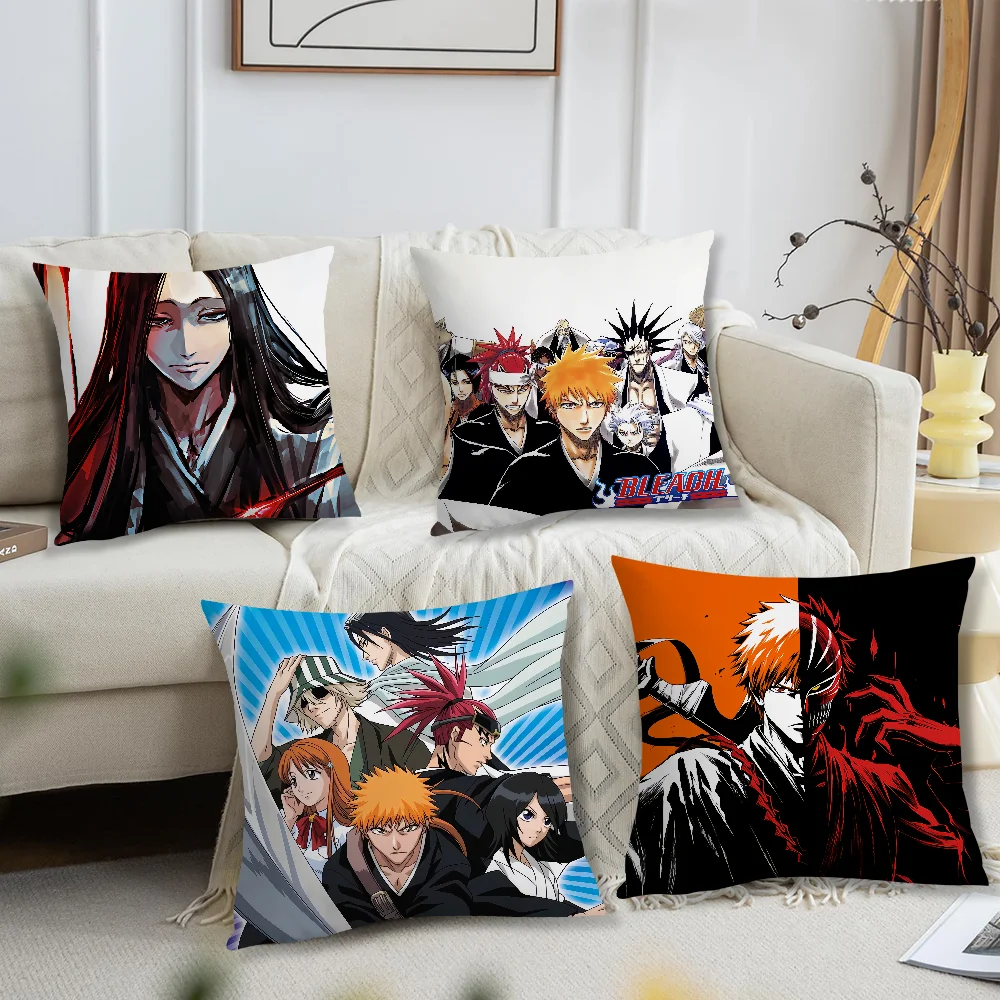 Hot Anime B-BleachS Comfortable soft Pillow Case for Sofa Living Room Home office Decor and Protective Covers