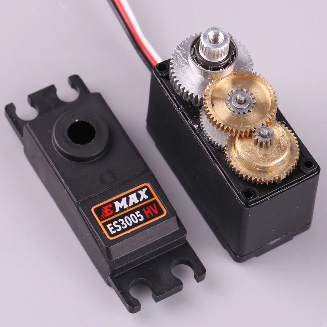 

EMAX ES3005HV High Voltage Waterproof Servo Model Aircraft Robot Fixed Wing 43g Simulated Metal Teeth