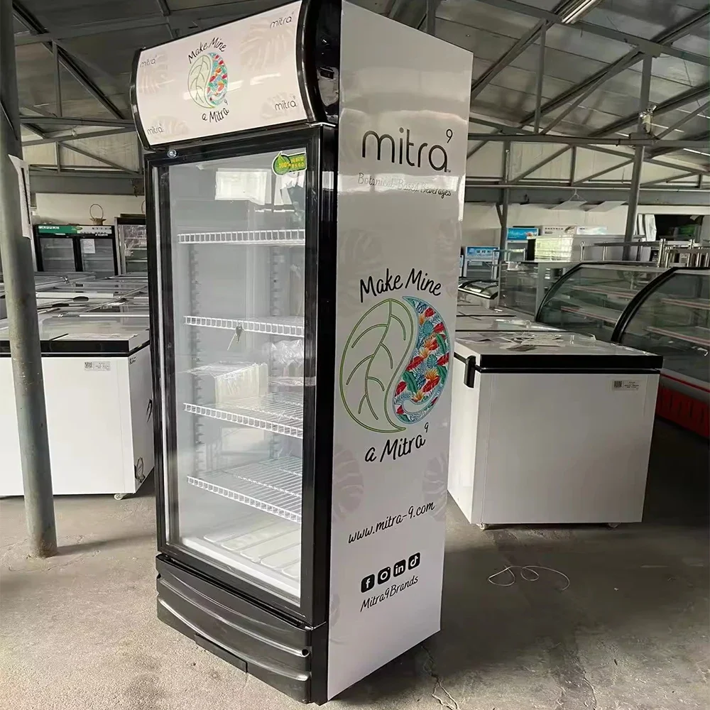 

Коммерческая стеклянная дверь возрождения, витрина с морозильной камерой, холодильник, холодильное оборудование, холодильник для напитков для использования в супермаркете