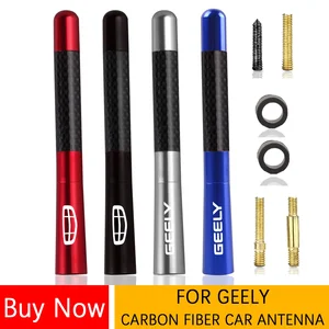 Antena de carro para geely azkarra binray coolray tugella lynk co 03 gs gx3 emgrand gt gl, acessórios aéreos de rádio de fibra de carbono 6 principais vendas autoradio para geely gx3 - №6