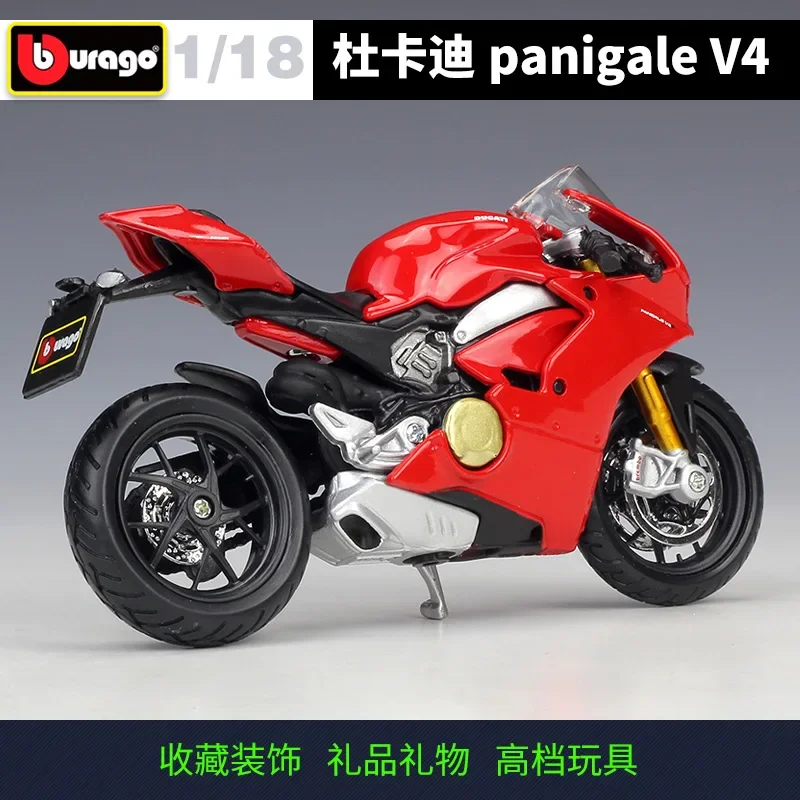 Bburago 1:18 Panigale V4 Simulazione In Lega Modello di Moto Giocattolo Auto Collezione Regalo B627 Pressofuso In Lega Modello di Auto Da Collezione
